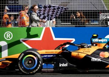 Lando Norris en Zandvoort.