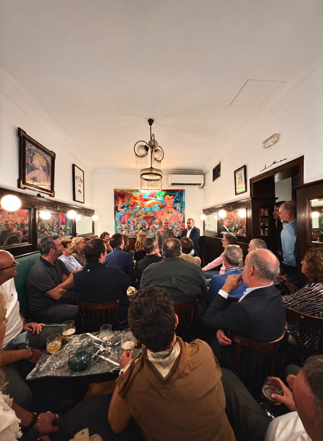 Peio, durante la presentación de su libro en Madrid.