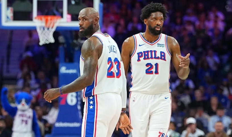 Philadelphia 76ers en acción.